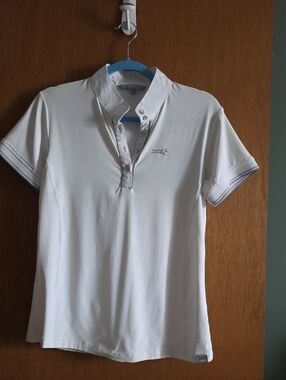 Equestrian White Women's Show Top